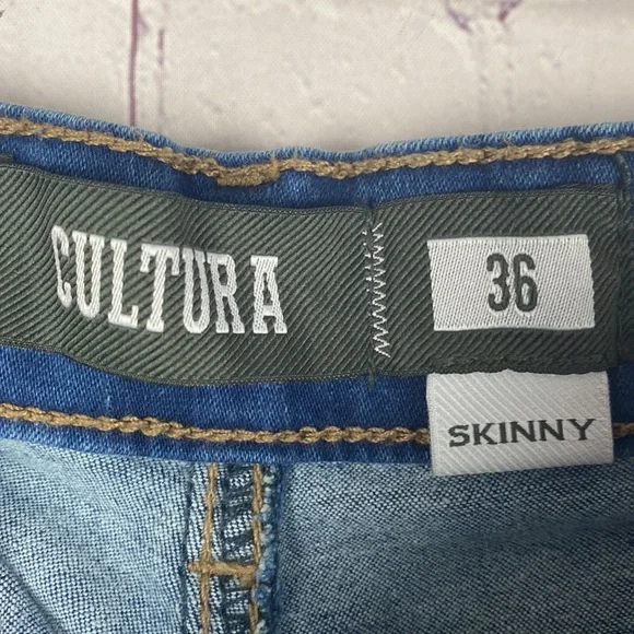 Cultura Men's Skinny Blue Jeans. Size: 36 - Picture 6 of 14